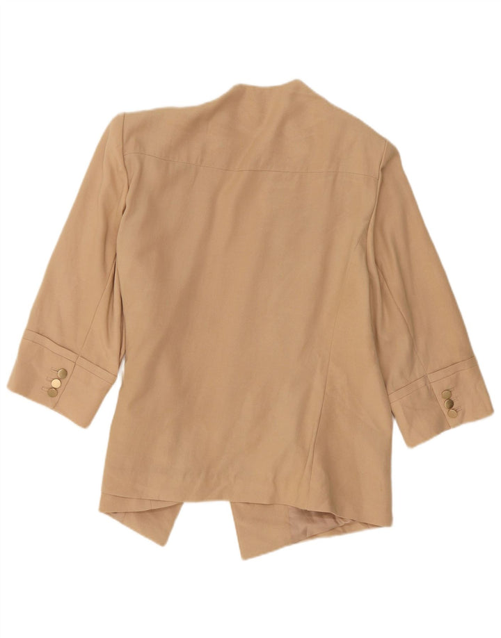 Marks & Spencer Dame 3/4 ærmet åben blazerjakke UK 20 2XL Beige