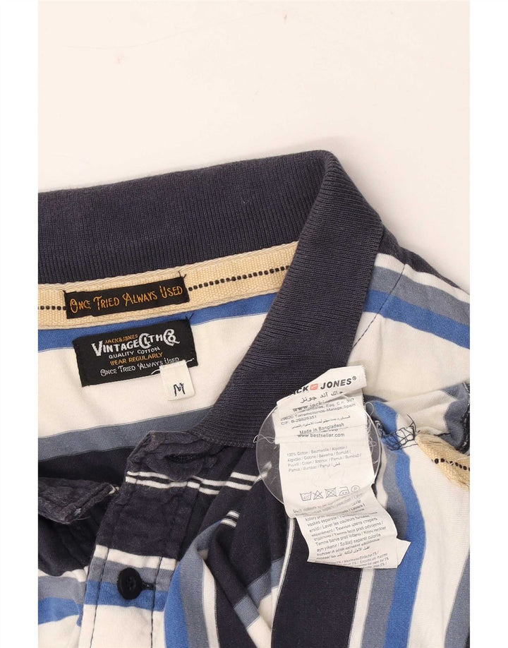 Jack & Jones herre poloshirt Medium flerfarvet stribet bomuld