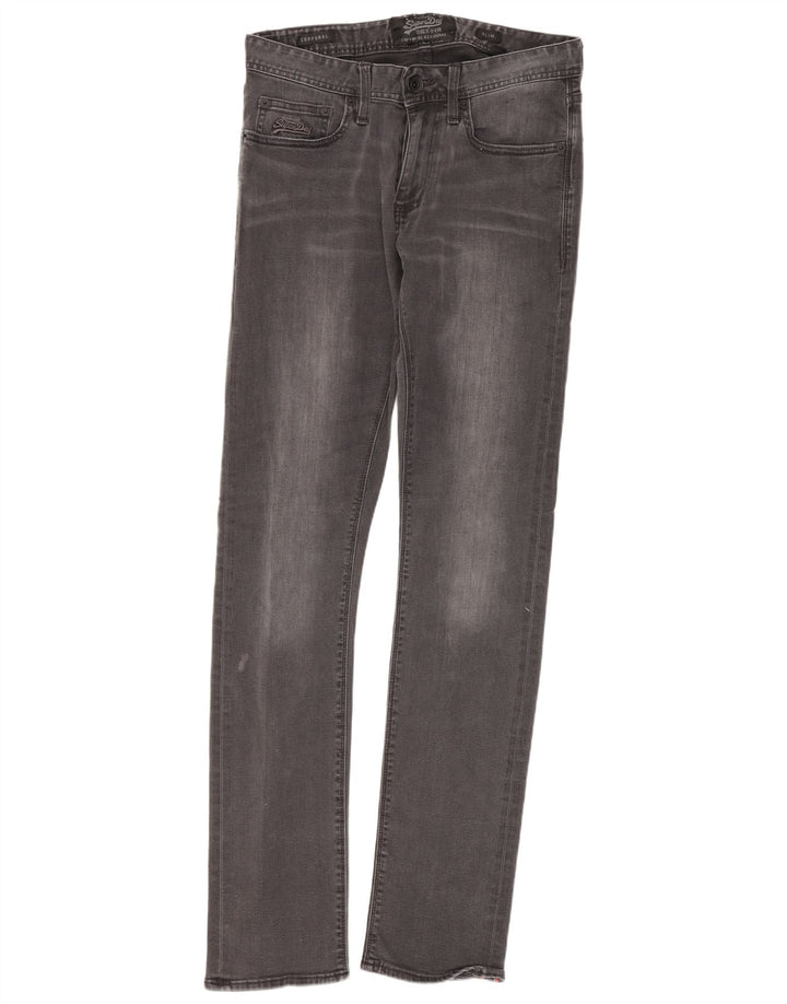Superdry Slim Jeans til mænd W29 L32 Grå bomuld