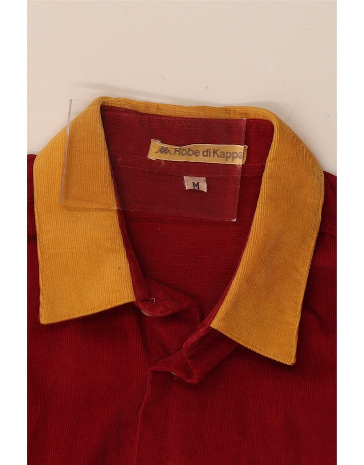 Kappa Herre Corduroy-skjorte Medium Rød Colourblock Bomuld