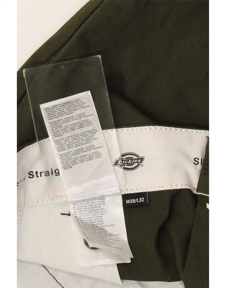 DICKIES Herre Slim Straight Chino Bukser W38 L32 Khaki Polyester