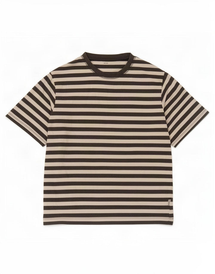 Jack & Jones Herre T-shirt Top Stor grå stribet bomuld