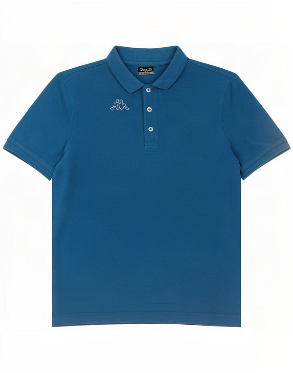 Kappa Mens Polo Shirt Large Blue Cotton