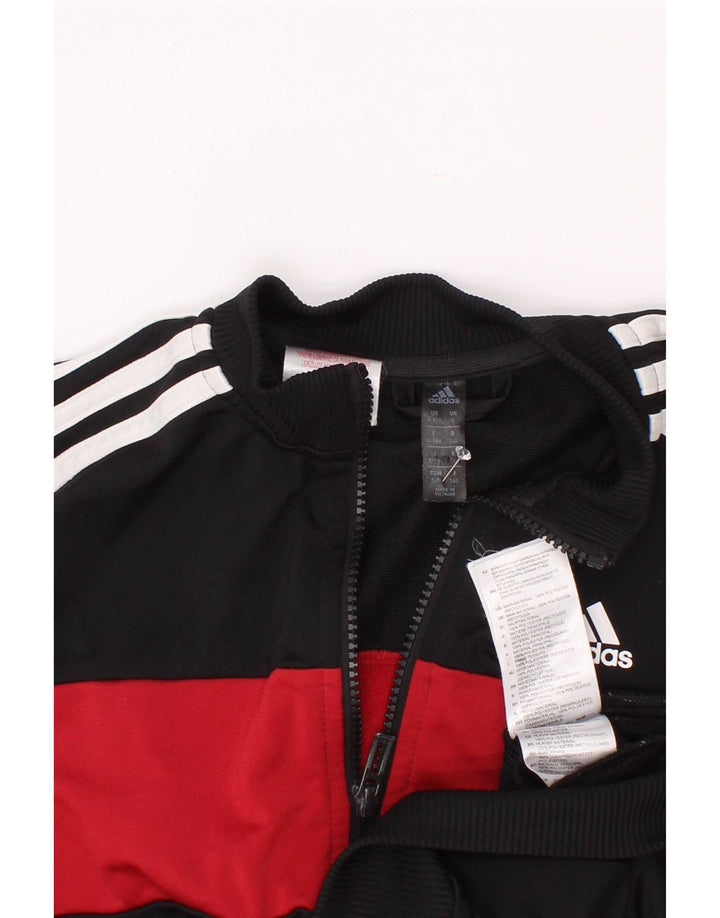 Adidas Træningsdragt Topjakke til drenge 9-10 år Sort Colourblock Polyester
