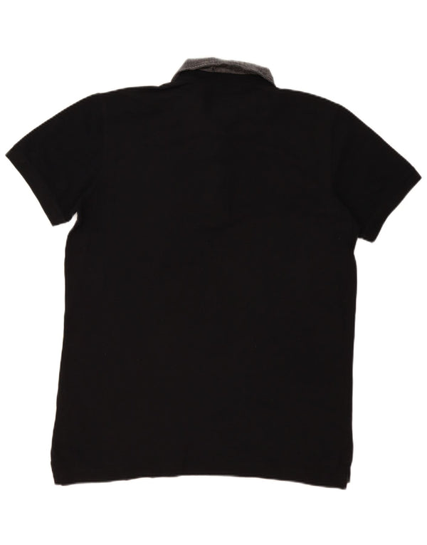 Diesel Herre Slim Fit Polo Shirt XL Sort Colourblock Bomuld