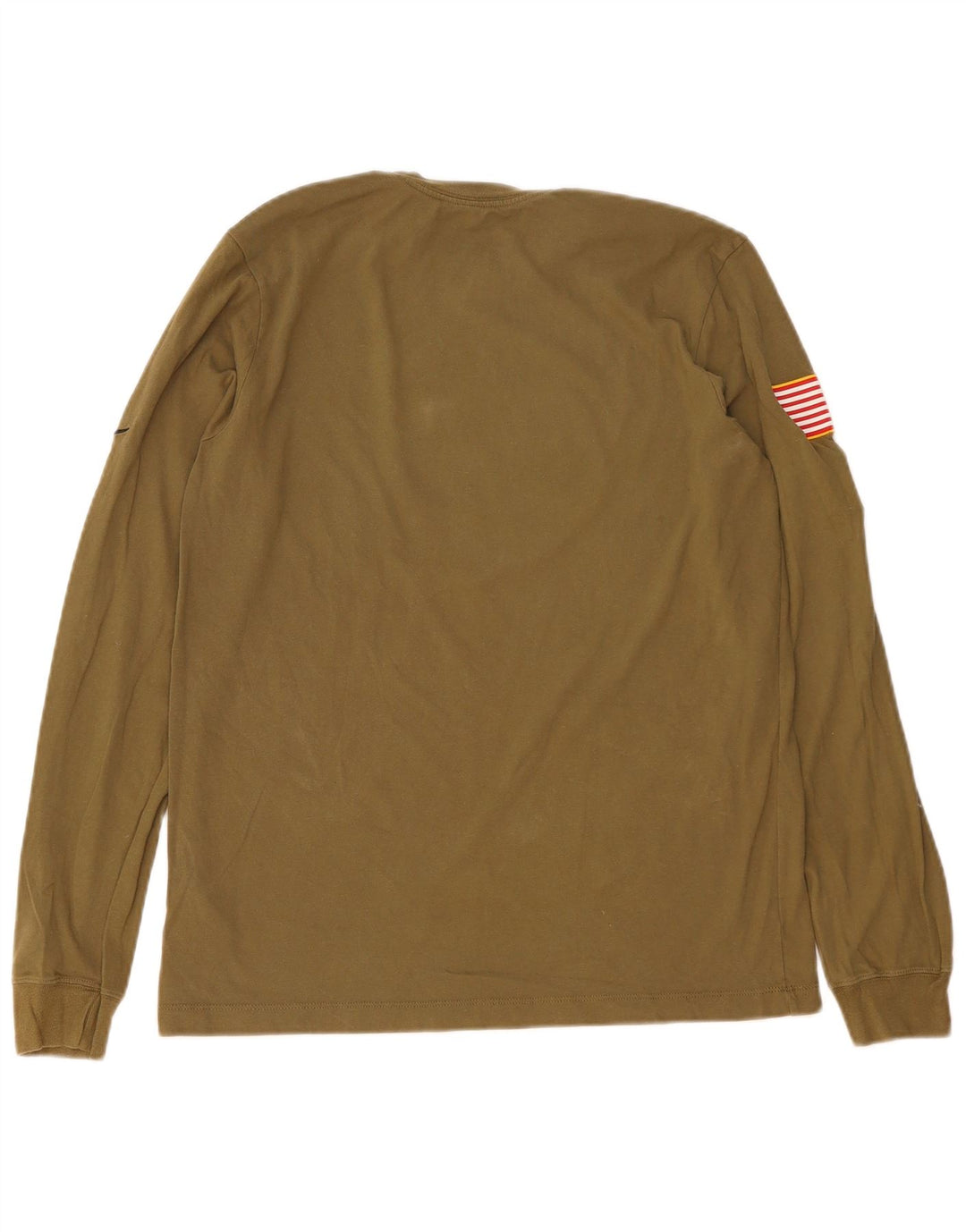 Nike Herre Washington Grafisk Top Langærmet Medium Khaki Bomuld