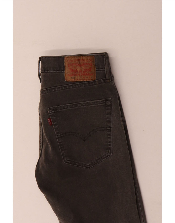 Levi's Herre 512 Slim Tapered Jeans W30 L32 Grå Bomuld