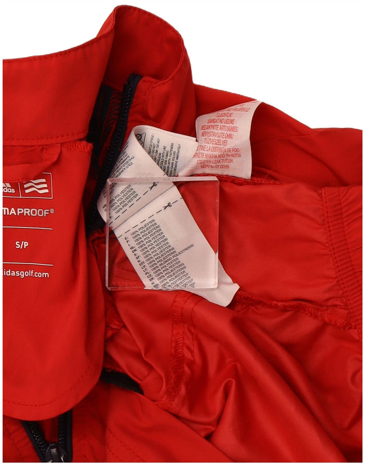 ADIDAS Boys Loose Fit Pullover Tracksuit Top 7-8 Years Small Red
