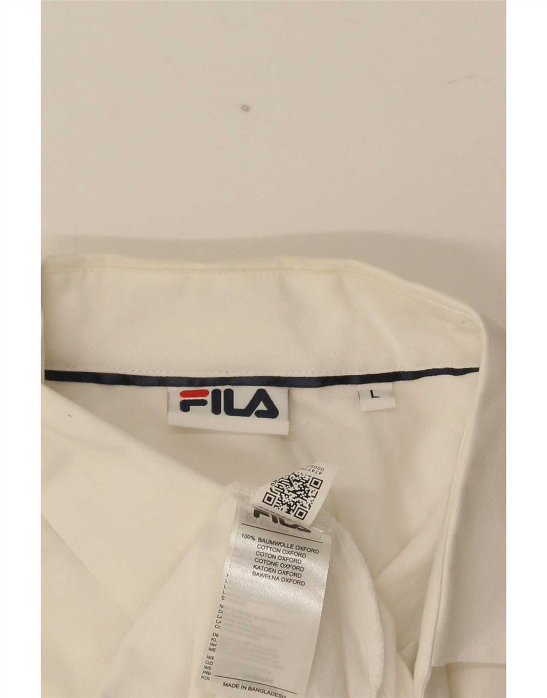 Fila Herreskjorte Stor Hvid Bomuld