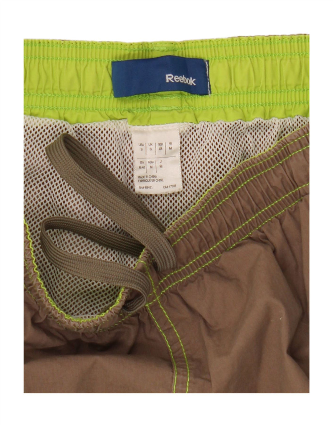 REEBOK Mens Swimming Shorts Small  Brown Vintage Reebok and Second-Hand Reebok from Messina Hembry 