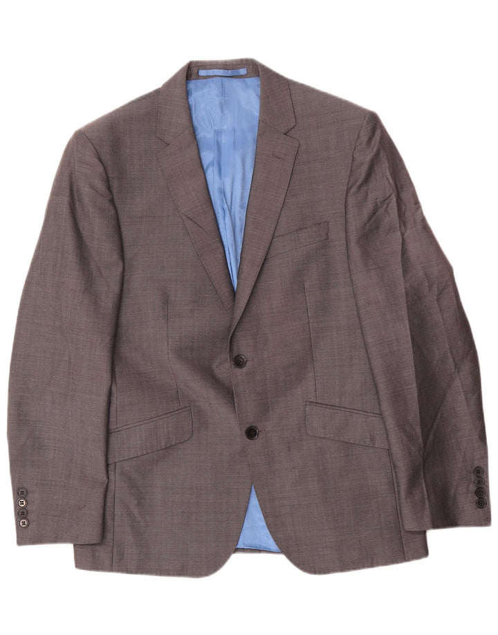 Marks & Spencer Herre 2-knaps blazerjakke UK 38 Medium Grey Wool