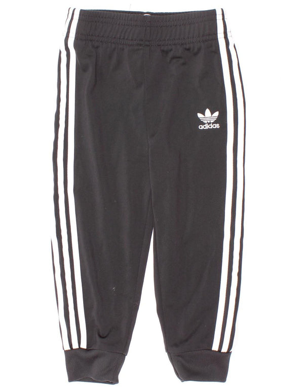 Adidas Drenge Træningsdragt Bukser Joggers 2-3 År Sort Polyester
