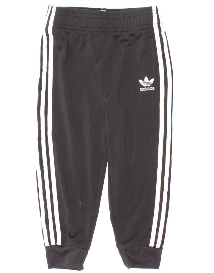 Adidas Drenge Træningsdragt Bukser Joggers 2-3 År Sort Polyester
