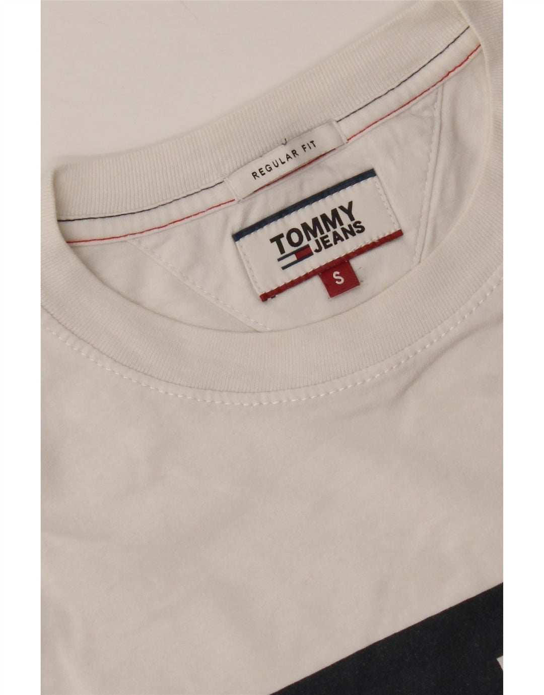 TOMMY HILFIGER Herre grafisk T-shirt Top Lille hvid Colourblock