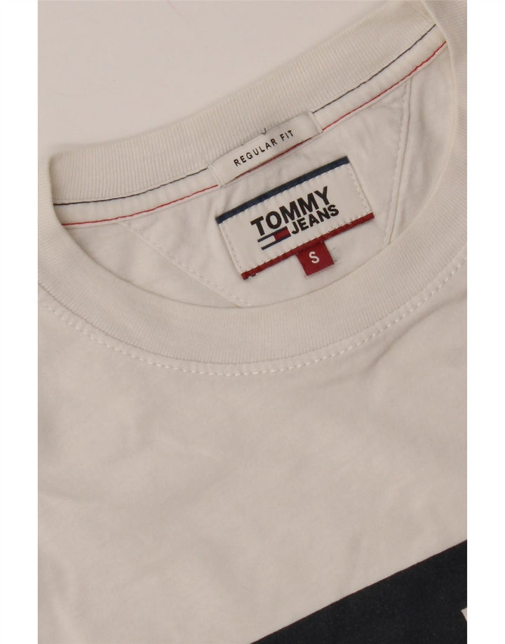 TOMMY HILFIGER Herre grafisk T-shirt Top Lille hvid Colourblock