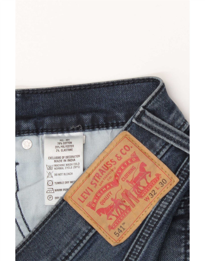 Levi's Herre 541 Straight Jeans W32 L30 Blå Bomuld