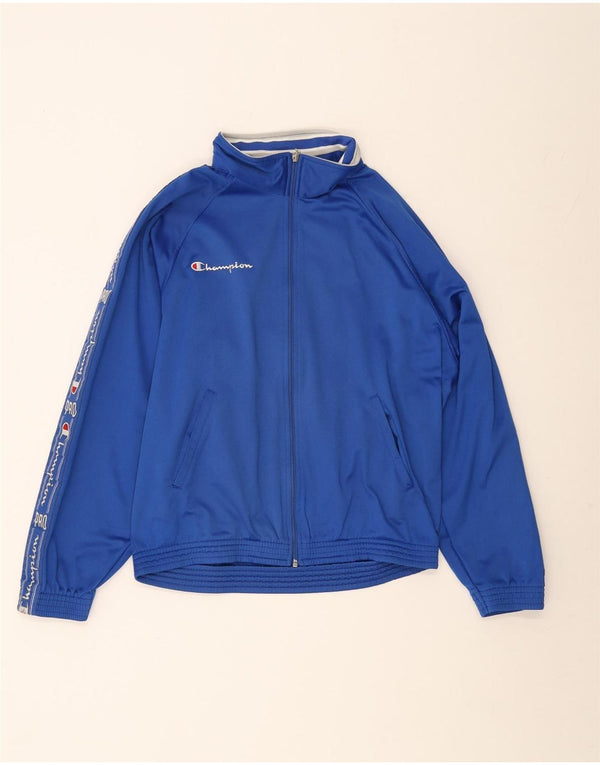 Champion Herre grafisk træningsdragt Topjakke Medium Blue Colourblock