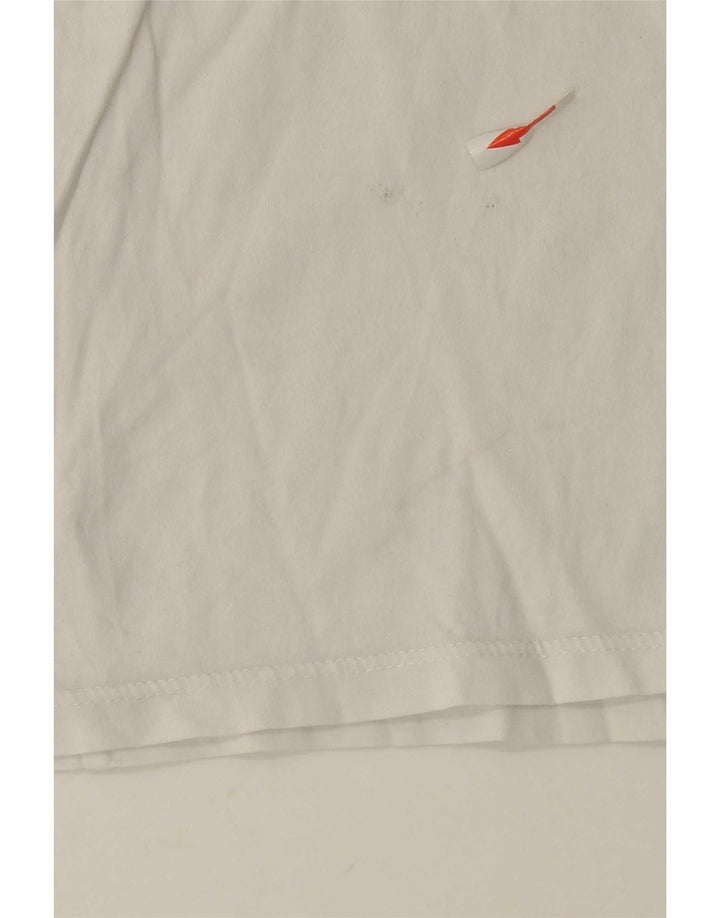 Levi's Dame T-Shirt Top UK 16 Large4 Hvid Bomuld