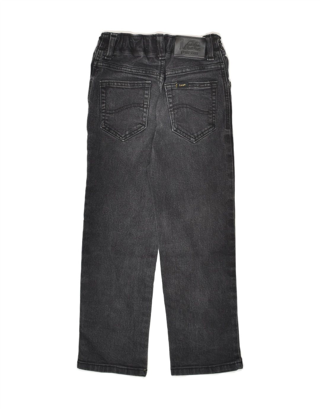 LEE Boys Straight Jeans 6-7 Years W22 L21  Black Cotton | Vintage Lee | Thrift | Second-Hand Lee | Used Clothing | Messina Hembry 