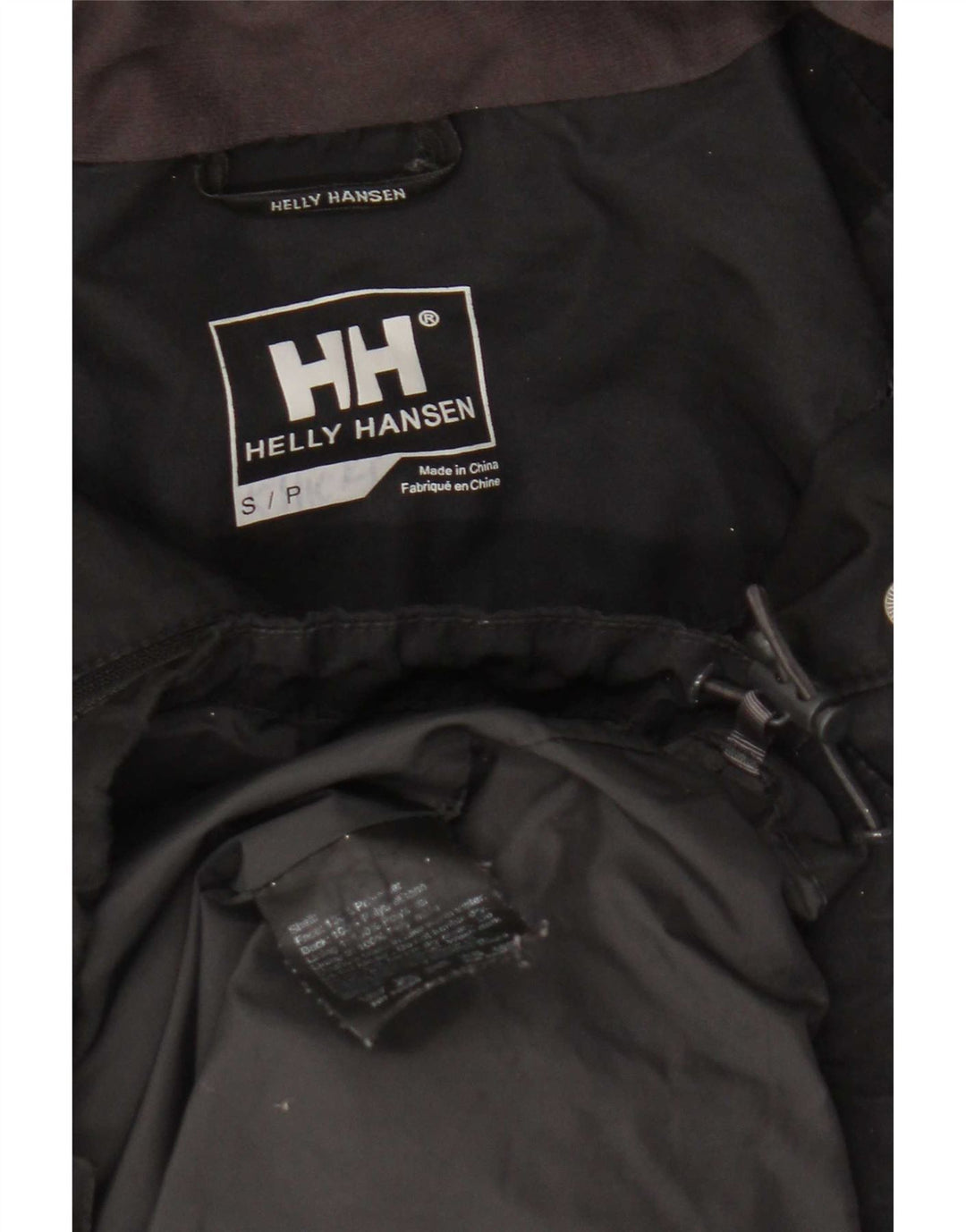 Helly Hansen Dame Hættevindjakke UK 10 Small Black Polyester