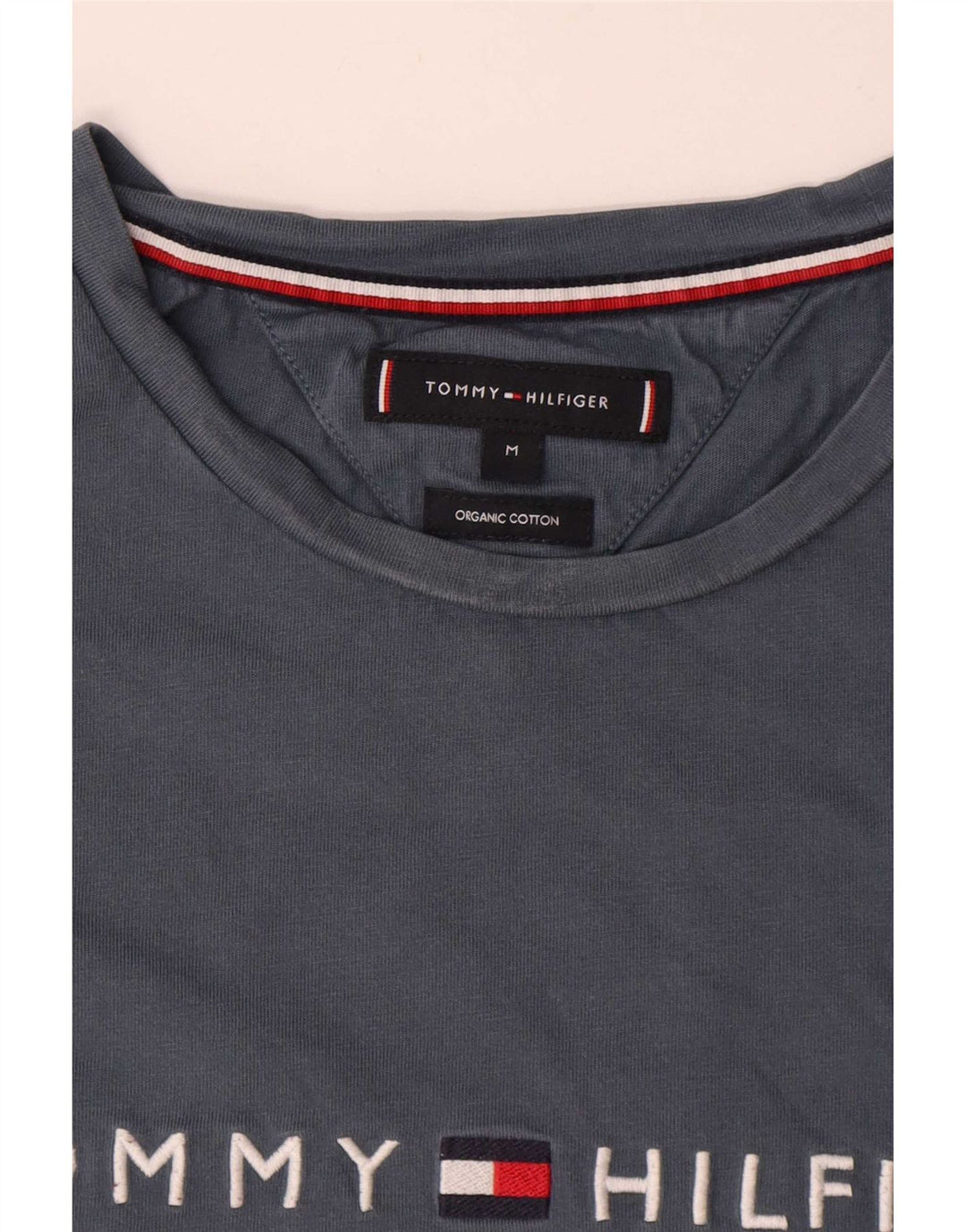 Tommy Hilfiger Herre grafisk T-shirt top mellemgrå bomuld
