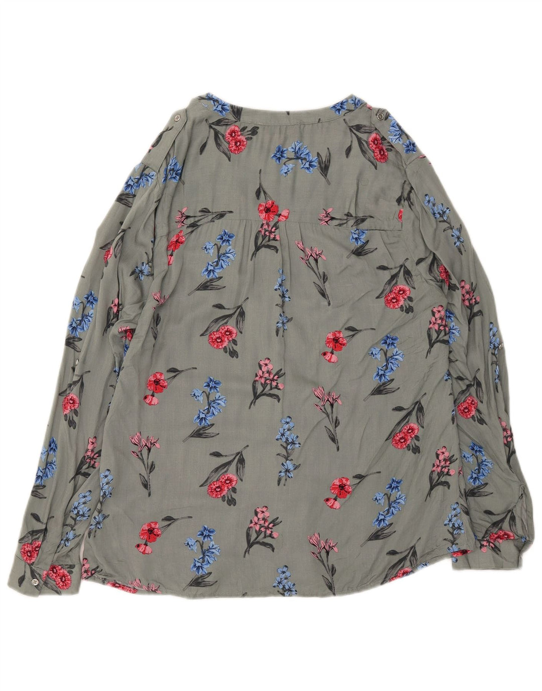OASIS skjortebluse til kvinder UK 14 Large Green Floral