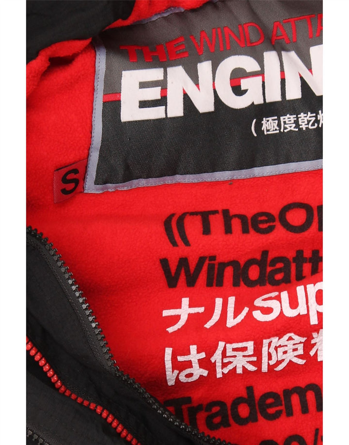 Superdry Windattacker vindjakke med hætte til kvinder UK 10 Small Black