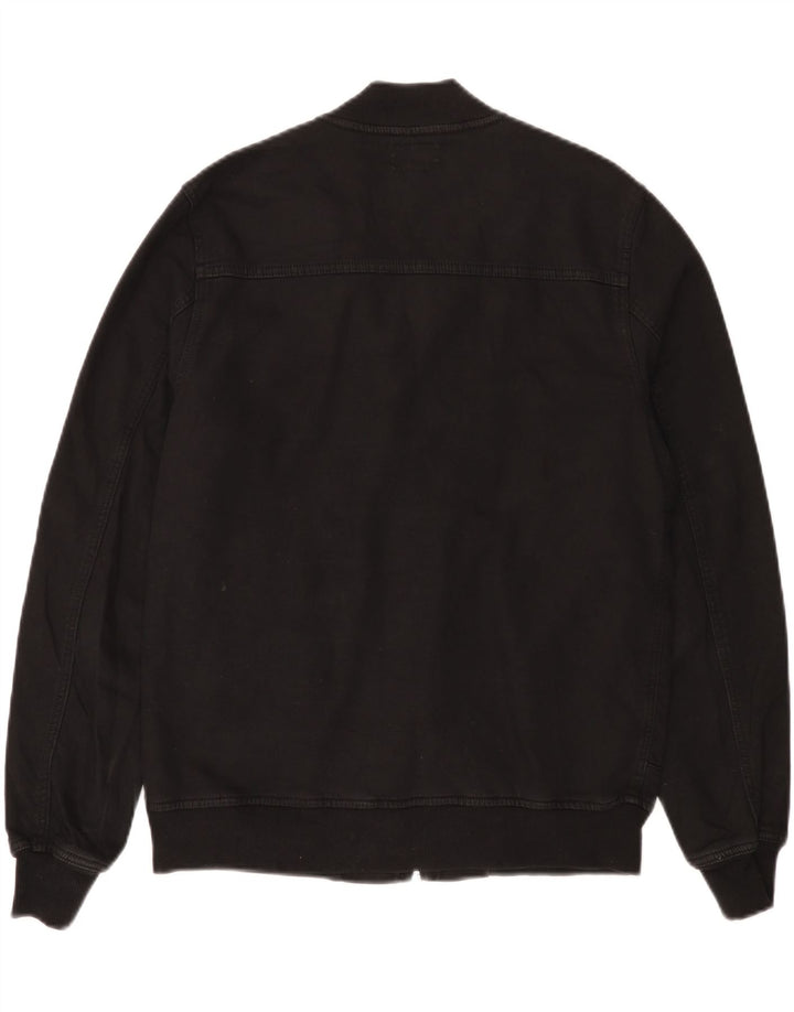 True Religion Herre Bomber Jacket UK 36 Small Black Bomuld