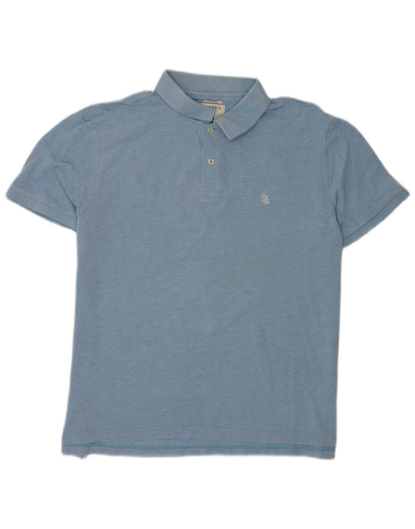 Nautica Herre Slim Fit Polo Shirt XL Blå Bomuld