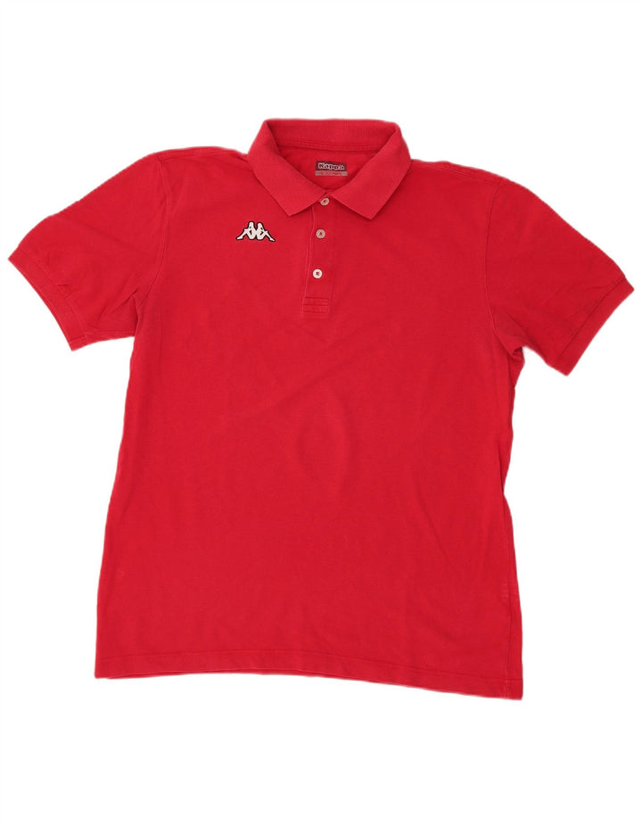 KAPPA Poloshirt til mænd XL Rød Bomuld