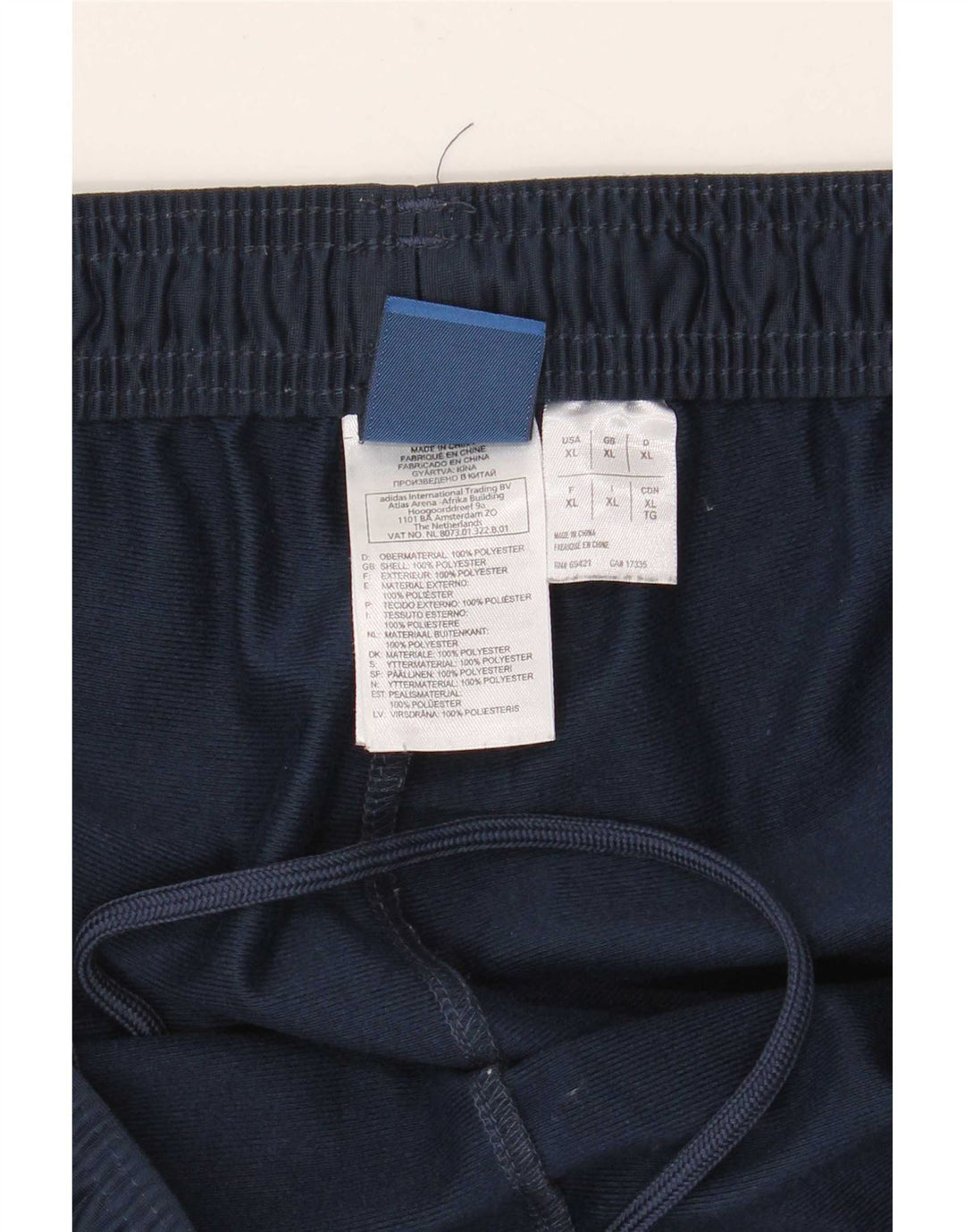 Reebok Herre grafisk træningsdragt Bukser XL Navy Blue Colourblock Polyester
