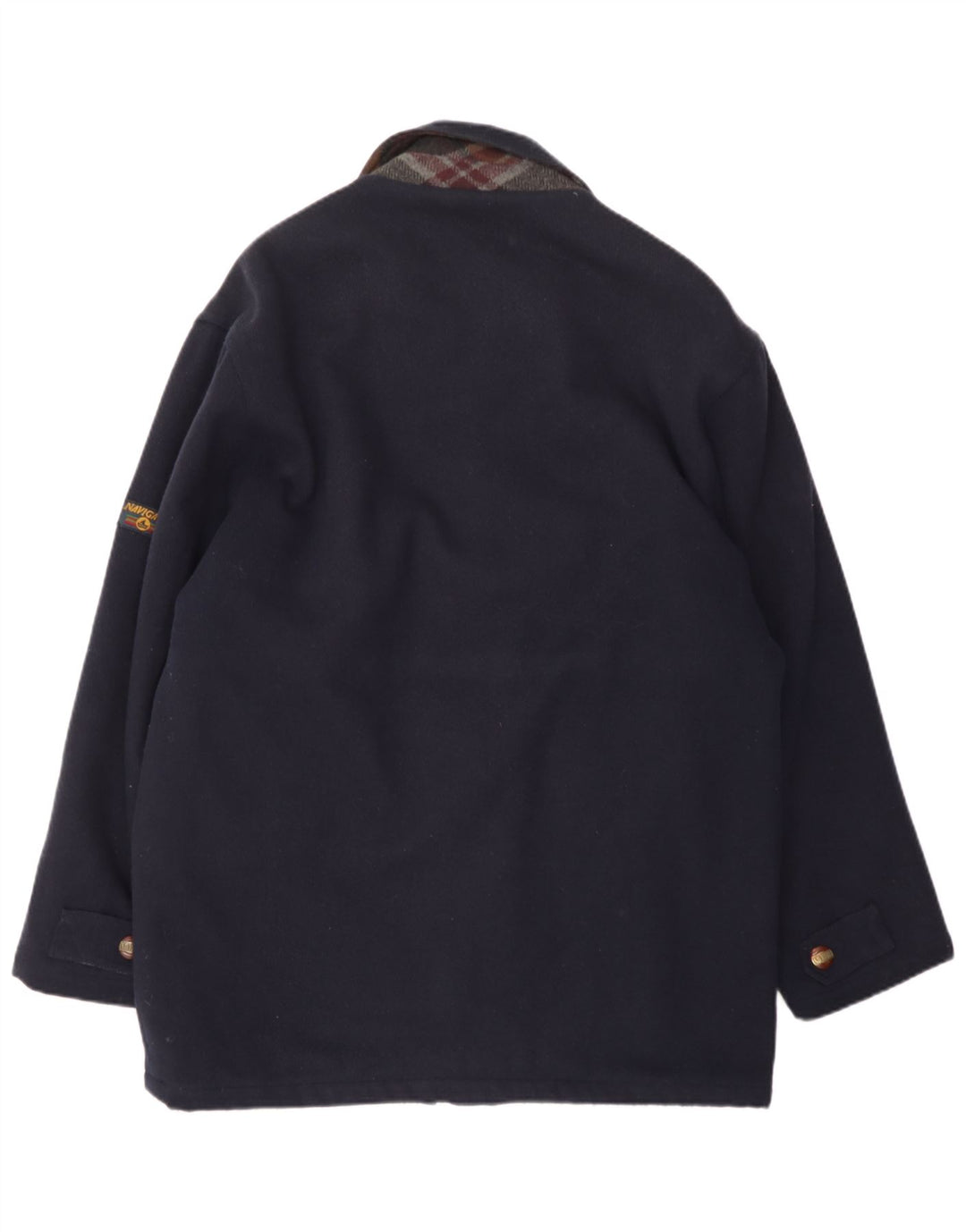 NAVIGARE Mens Bomber Jacket UK 36 Small Navy Blue