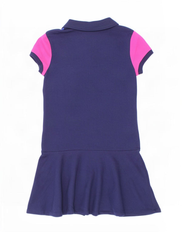 Polo Ralph Lauren Pige Polo kjole 8-9 år Medium Navy Blue Colourblock