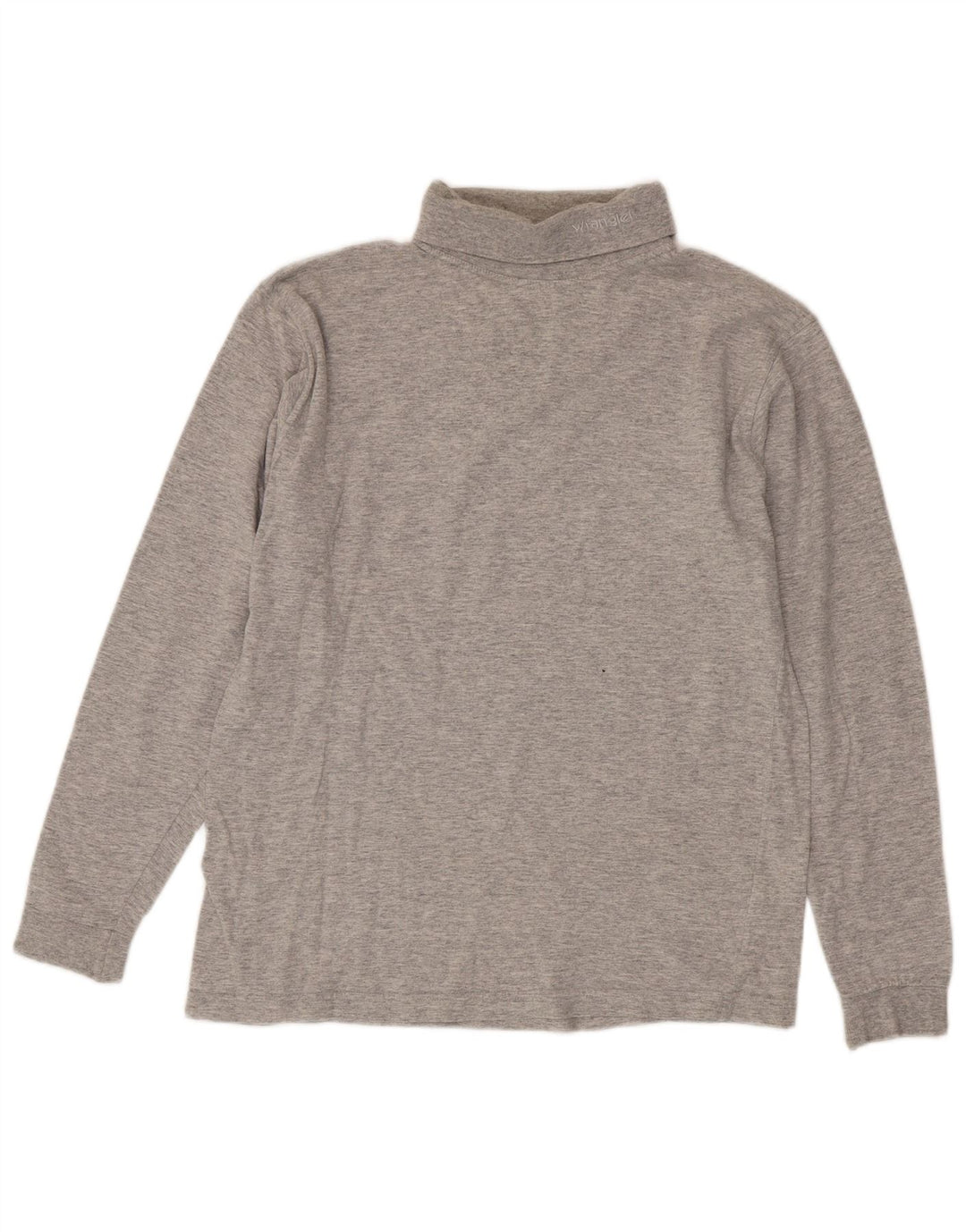 Wrangler Herre Roll Neck Top Langærmet Medium Grey Bomuld