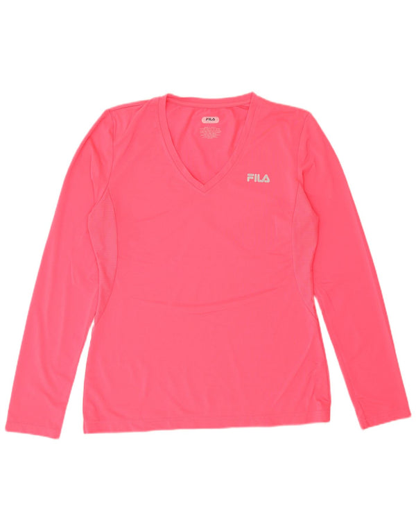 FILA Dametop Langærmet UK 16 Large Pink Polyester