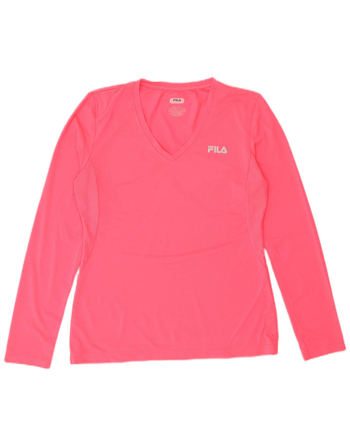 FILA Dametop Langærmet UK 16 Large Pink Polyester