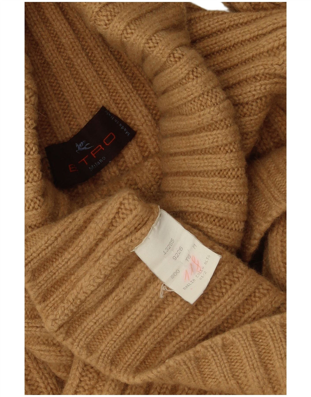 Etro Dame Rullehals Sweater UK 14 Medium Beige