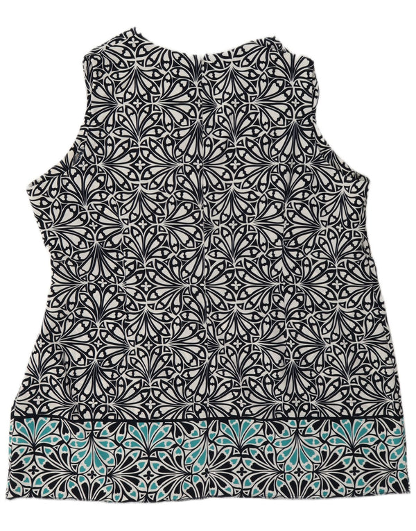 Marks & Spencer Dame Ærmeløs A-Line Kjole UK 24 4XL Navy Blue Floral