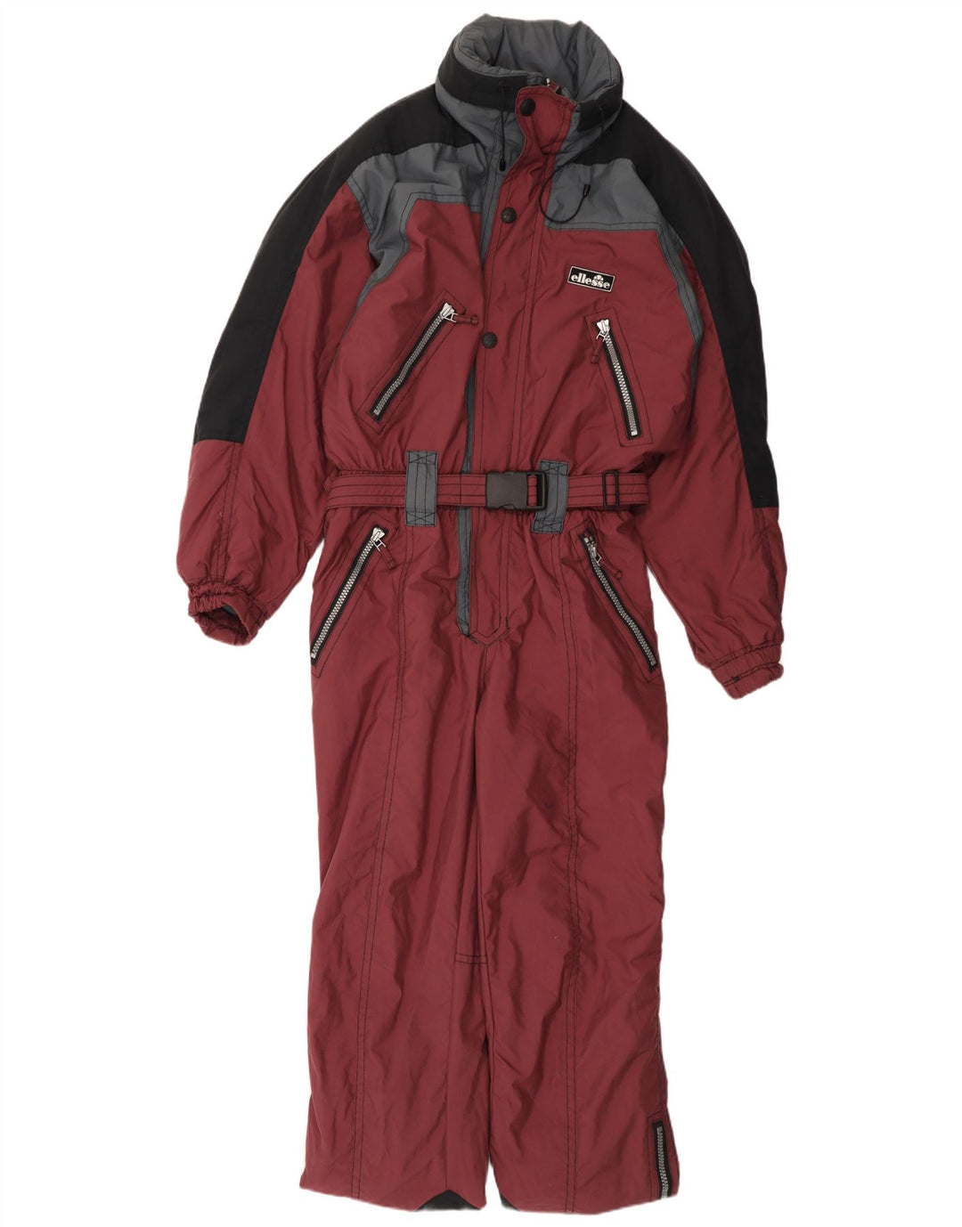 ELLESSE Ski Jumpsuit til mænd IT 52 XL Burgundy Colourblock Polyamid