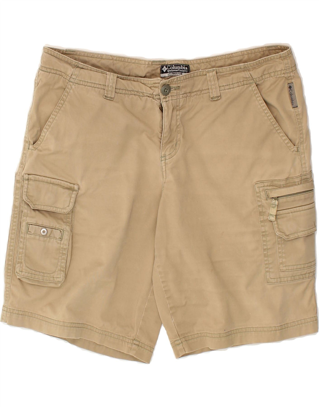 COLUMBIA Womens Cargo Shorts US 12 Large W34 Beige Cotton Vintage Columbia and Second-Hand Columbia from Messina Hembry 
