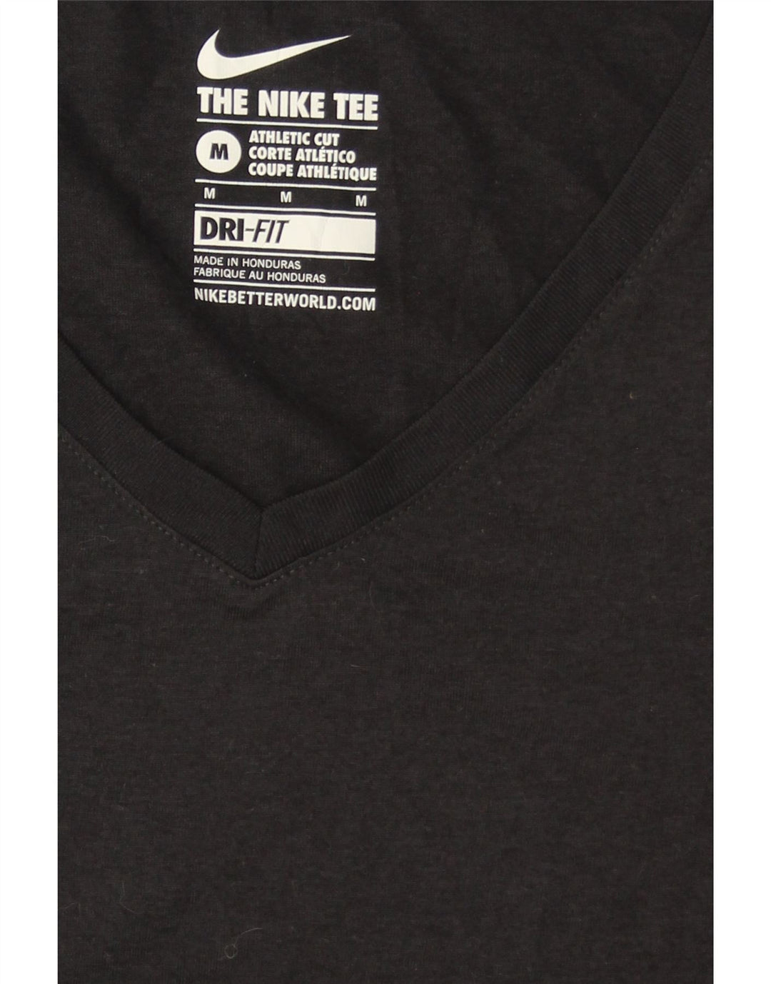 NIKE Womens Dri Fit T-Shirt Top UK 12 Medium Black Polyester Vintage Nike and Second-Hand Nike from Messina Hembry 