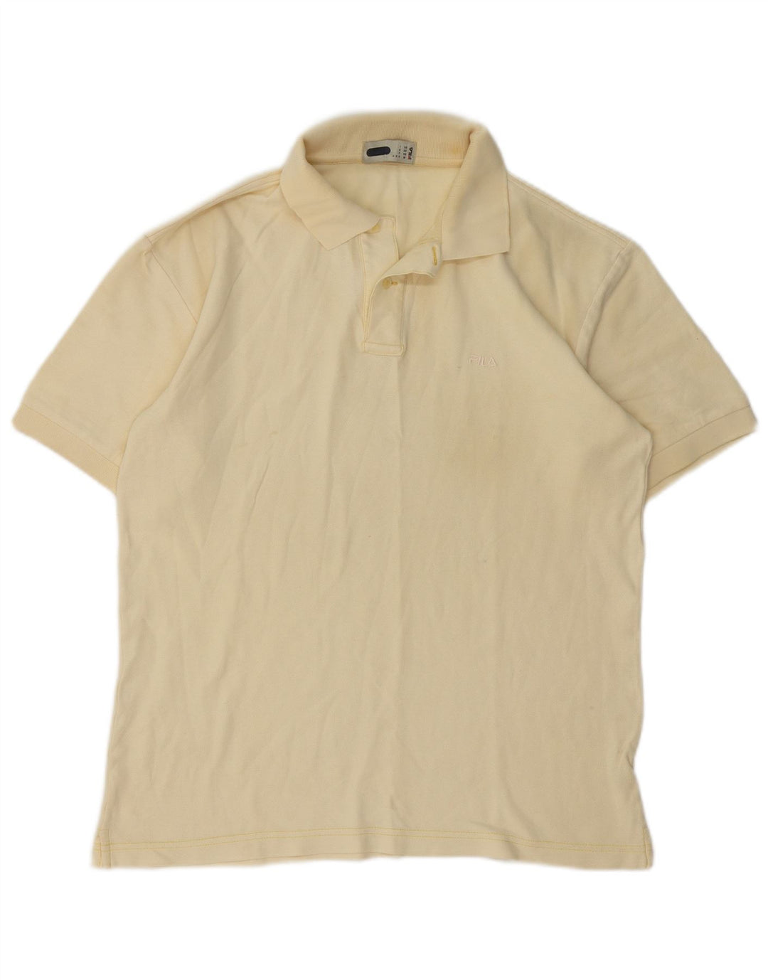 Fila Polo Shirt til mænd IT 50 Medium Off White Bomuld