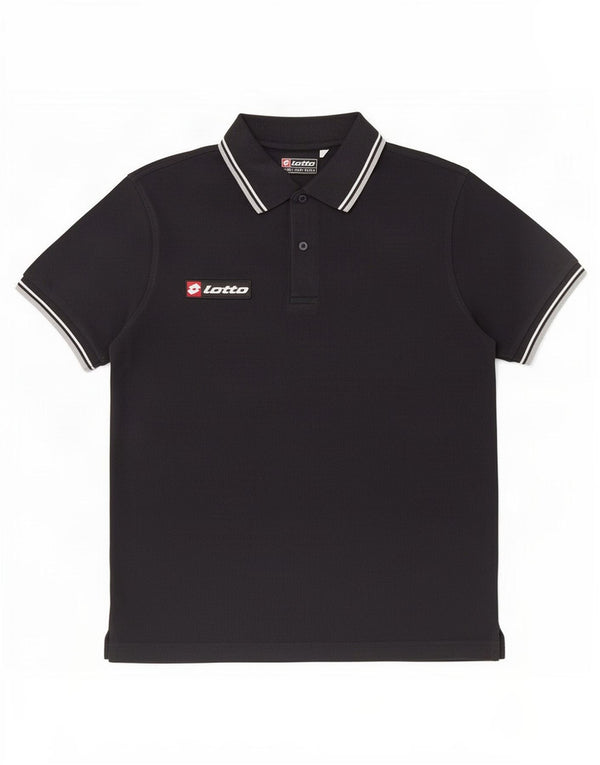 Lotto Herre Polo Shirt Medium Navy Blue Bomuld