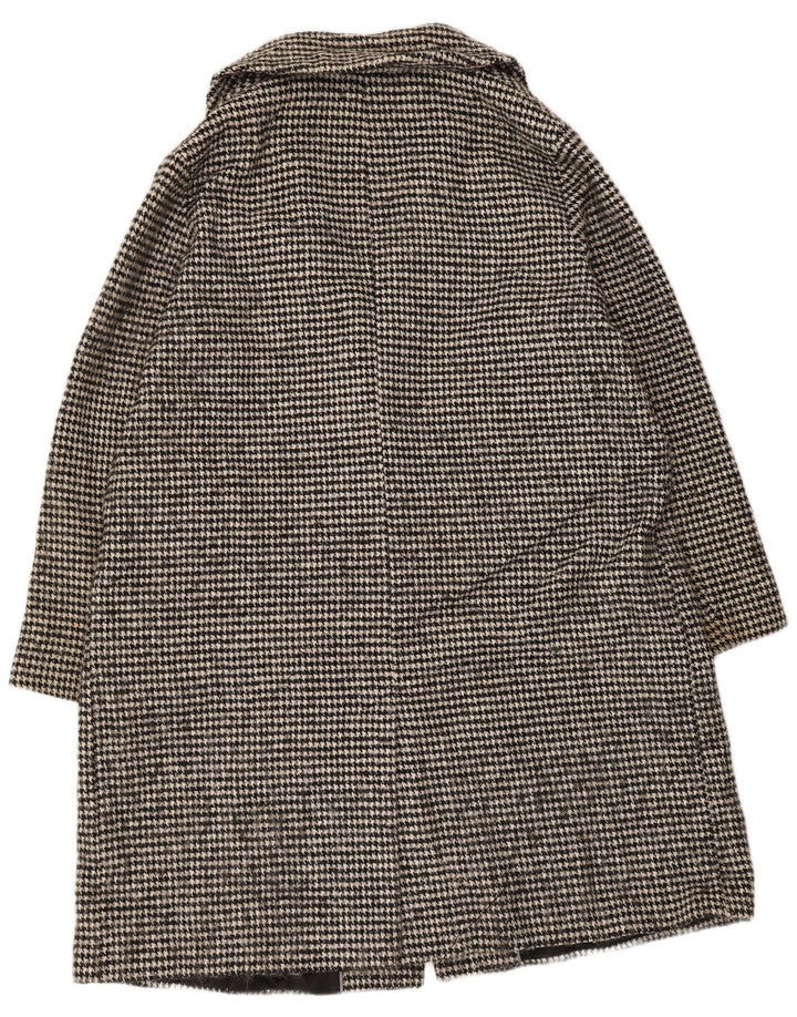 John Lewis Dame Oversized Dobbeltradet Frakke UK 18 XL Black Houndstooth