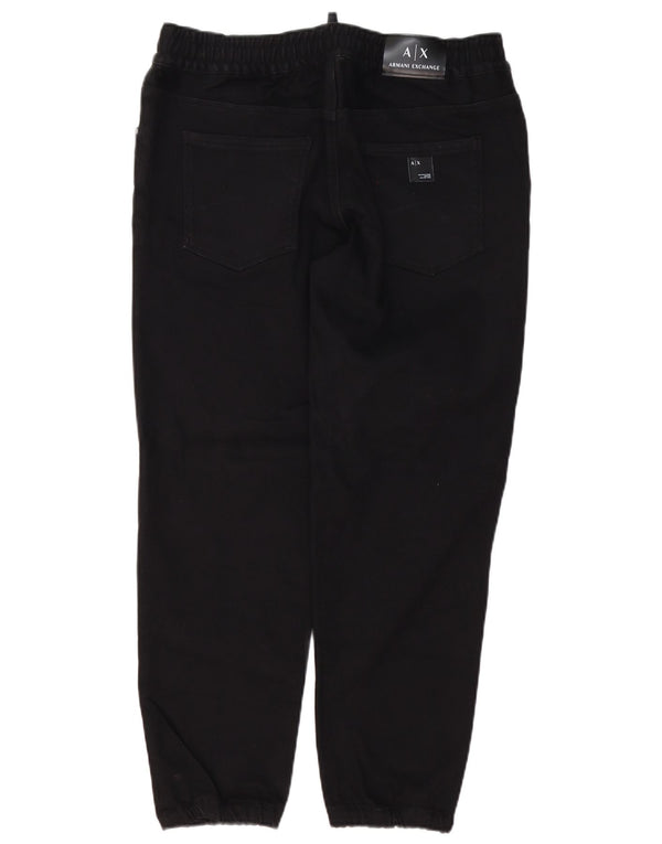 Armani Exchange Herre joggers Slim Jeans W32 L28 Sort Bomuld