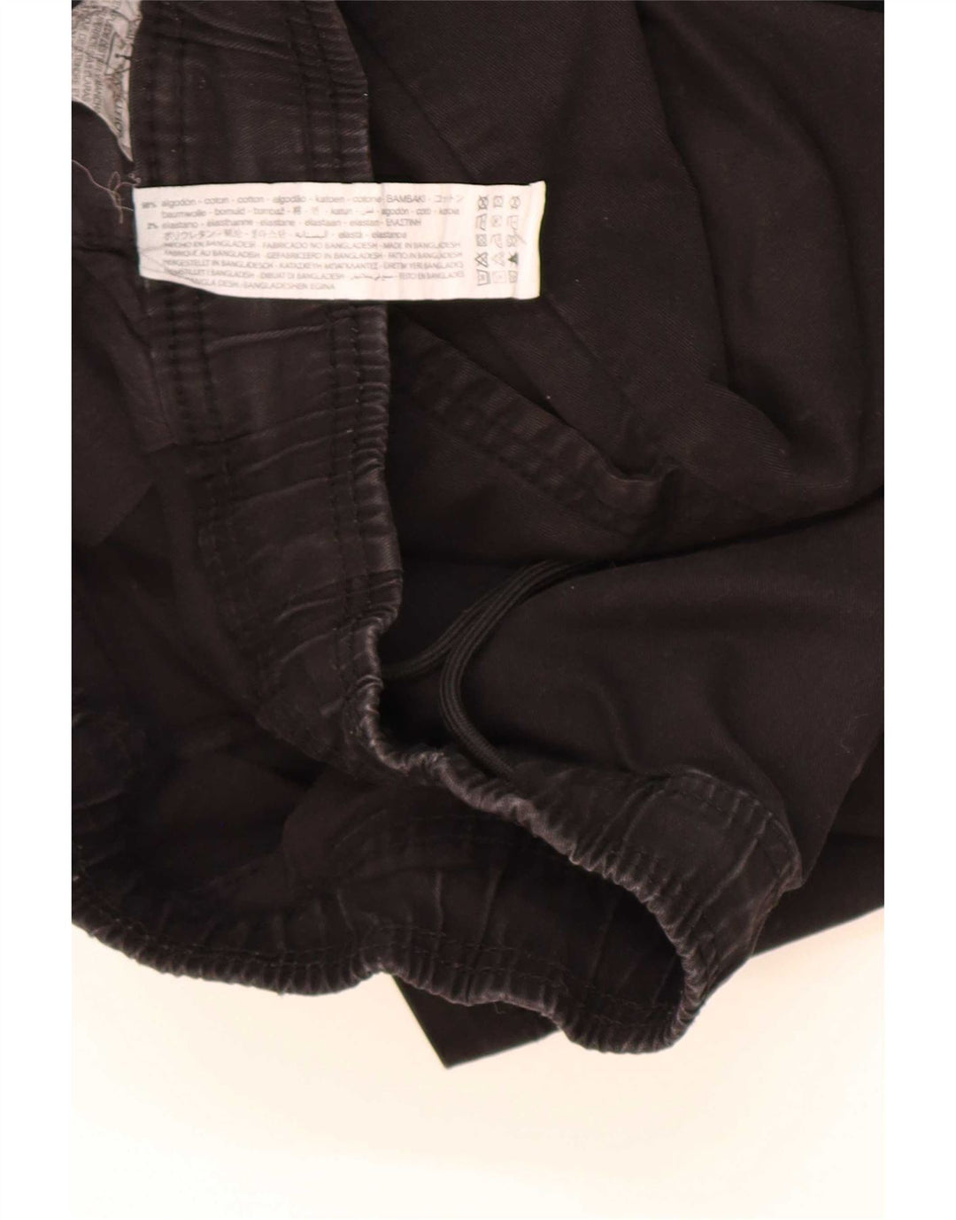 Zara Herre Chino Shorts XL W34 Sort Bomuld