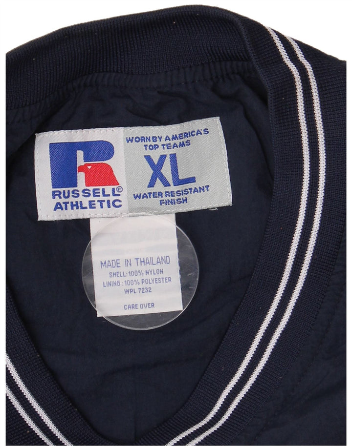 Russell Athletic Herre Pullover Træningsdragt Topjakke XL Navy Blue Nylon
