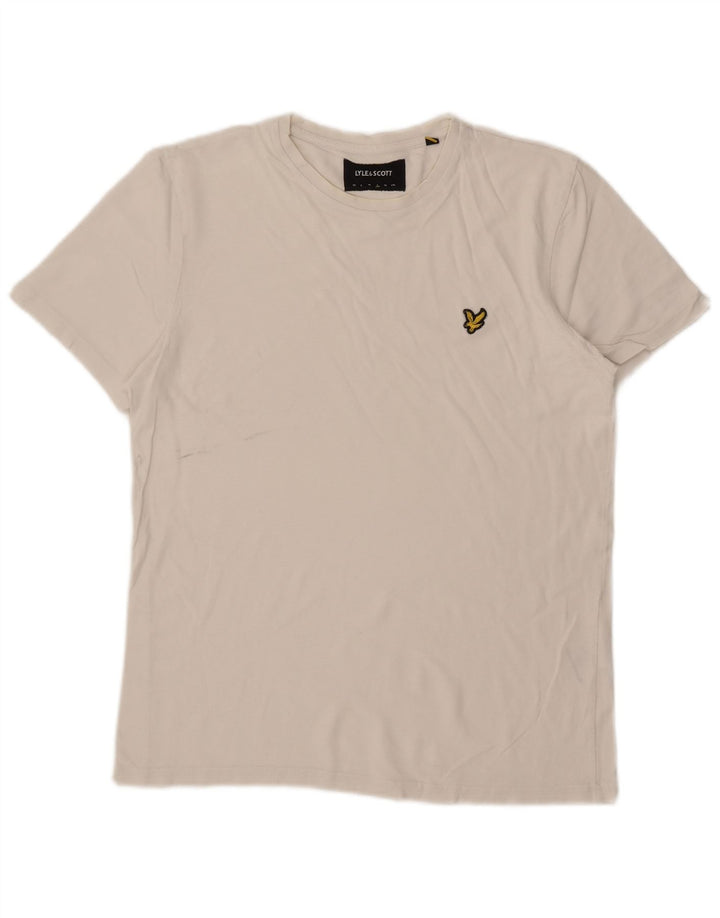 Lyle & Scott Herre T-Shirt Top Stor Hvid Bomuld