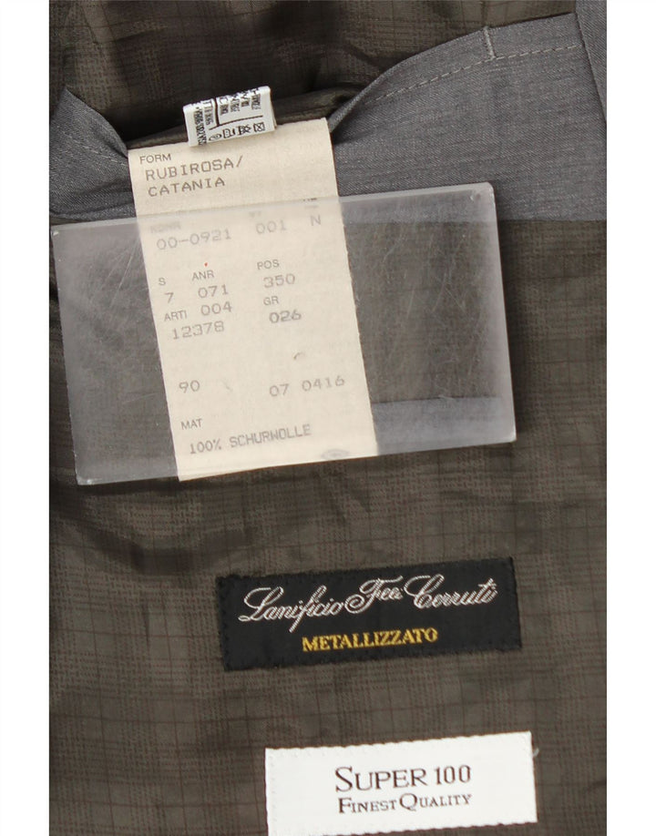HUGO BOSS Mens 3 Button Blazer Jacket UK 40 Large Grey New Wool