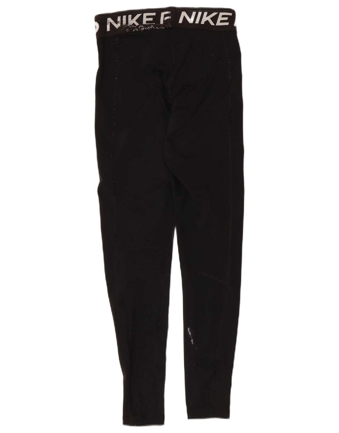 Nike Dame Grafiske Leggings UK 8 Small Black Polyester